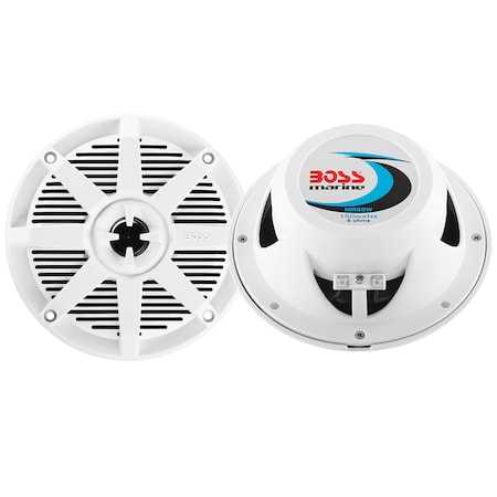 Boss Audio MR52W 5.25" 2-Way 150W Marine Speaker - White - Pair MR52W